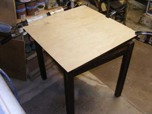 Davids chess table before